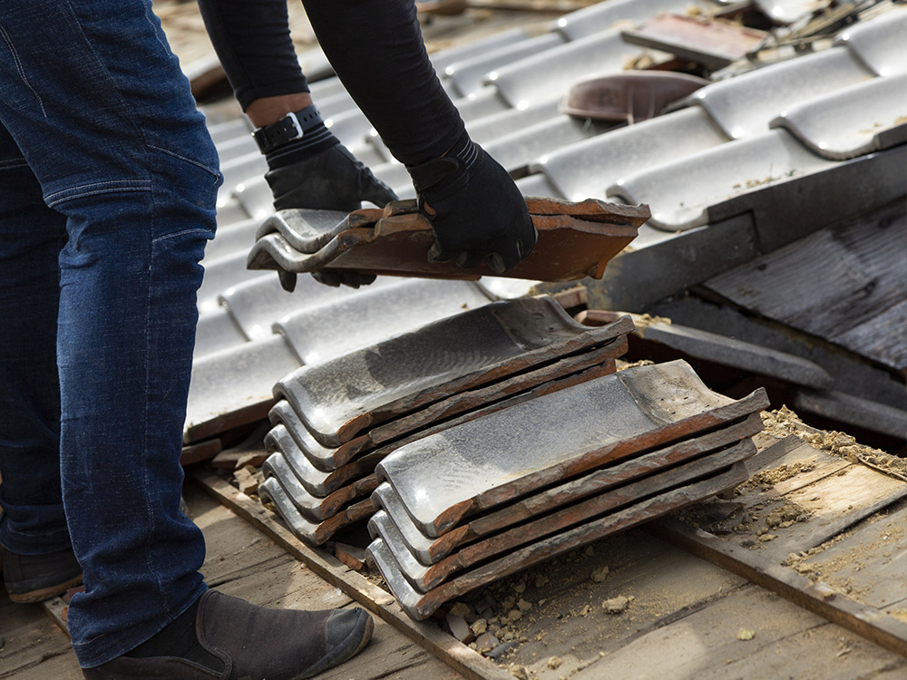 棟瓦取り直し工事